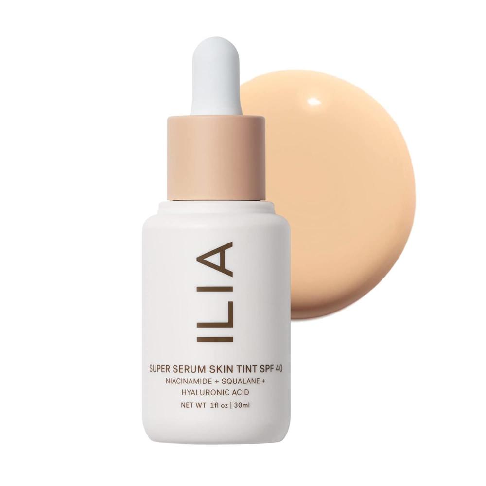 imageILIA  Super Serum Skin Tint SPF 40  NonComedogenic Vegan LIghtweight to Help Against Blue Light  Pollution while Hydrating Smoothing  Refining Kamari ST13 1 fl oz  30 mlST03 Balos Very Light  Neutral Cool Undertones