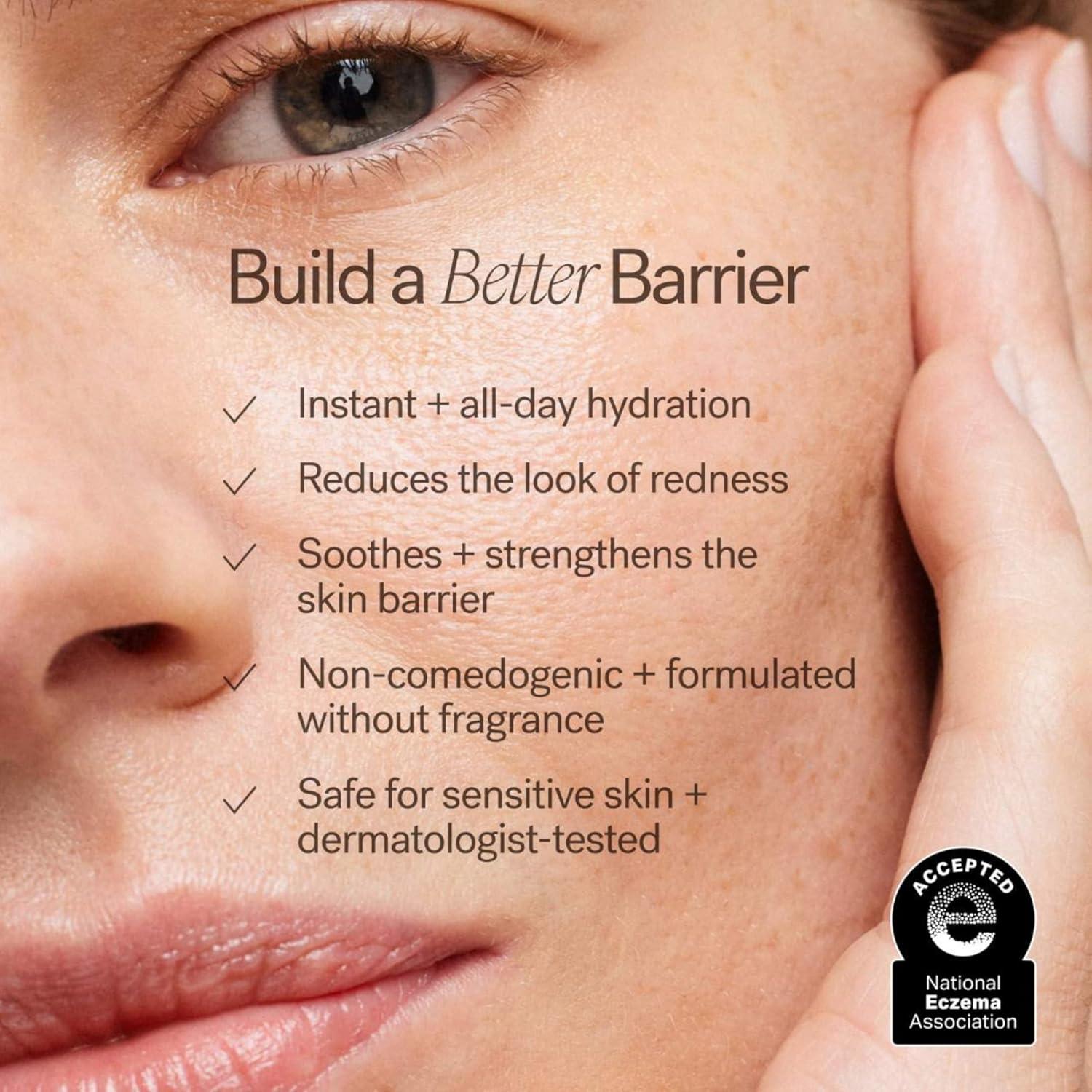 imageILIA  Barrier Build Skin Protectant Cream  Hydrate Comfort Strengthen with Colloidal Oatmeal Ceramide Complex  Algae Hydragel  Vegan NonToxic CrueltyFree 50 mL