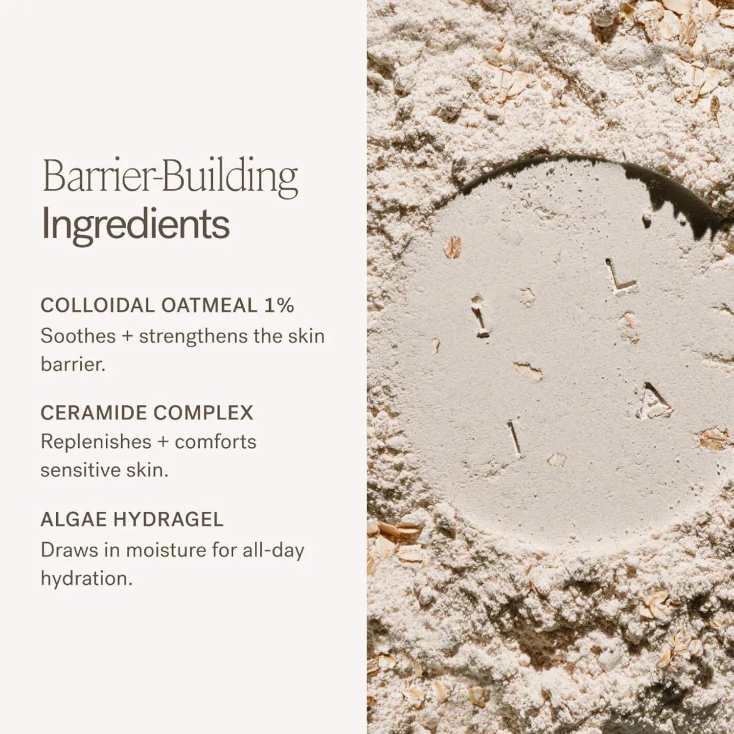 imageILIA  Barrier Build Skin Protectant Cream  Hydrate Comfort Strengthen with Colloidal Oatmeal Ceramide Complex  Algae Hydragel  Vegan NonToxic CrueltyFree 50 mL