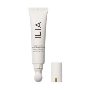 ILIA – Plant-Based Bright Start Activated Eye Cream with Massage Tool Tip | Weightless, Cooling, Help Reduce Puffiness + Fine Lines | Silicone-Free, Cruelty-Free, Vegan, Clean Beauty (0.5 oz | 15 ml)