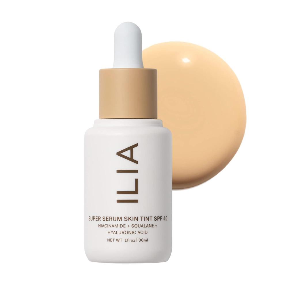 imageILIA  Super Serum Skin Tint SPF 40  NonComedogenic Vegan Lightweight to Help Against Blue Light  Pollution while Hydrating Smoothing  Refining Lovina ST19 1 fl oz  30 mlST04 Formosa Light  Neutral Warm Undertones