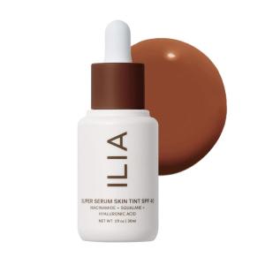 ILIA – Super Serum Skin Tint SPF 40 | Non-Comedogenic, Vegan, Lightweight to Help Against Blue Light, + Pollution while Hydrating, Smoothing, + Refining (Lovina ST19, 1 fl oz | 30 ml)(ST17 Miho (Very Deep  Neutral Cool Undertones))