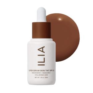 ILIA – Super Serum Skin Tint SPF 40 | Non-Comedogenic, Vegan, Lightweight to Help Against Blue Light, + Pollution while Hydrating, Smoothing, + Refining (Lovina ST19, 1 fl oz | 30 ml)(ST17.5 Perissa (Extra Deep  Golden Undertones))