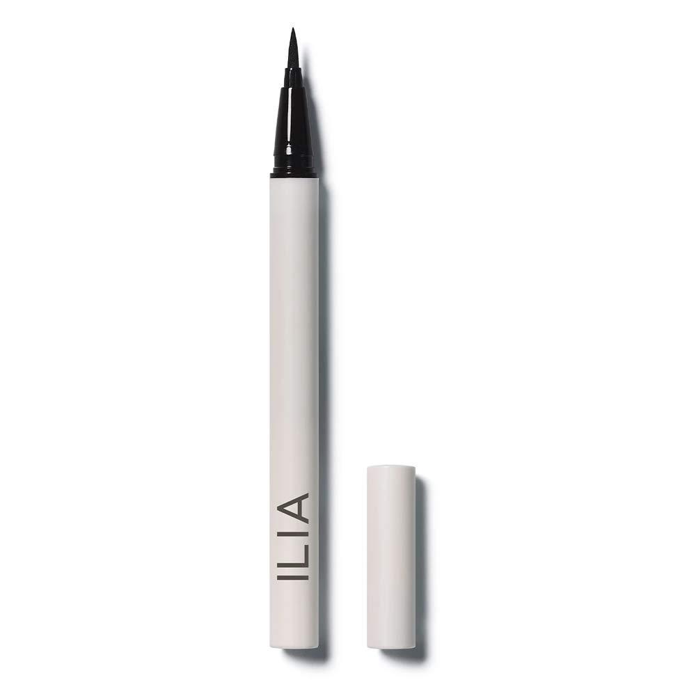 imageILIA  Clean Line Liquid Liner with Precision Tip  Quick Dry Water Resistant Smooth Application  Carbon BlackFree NonToxic Vegan CrueltyFree Classic Black 001 fl oz  055 ml