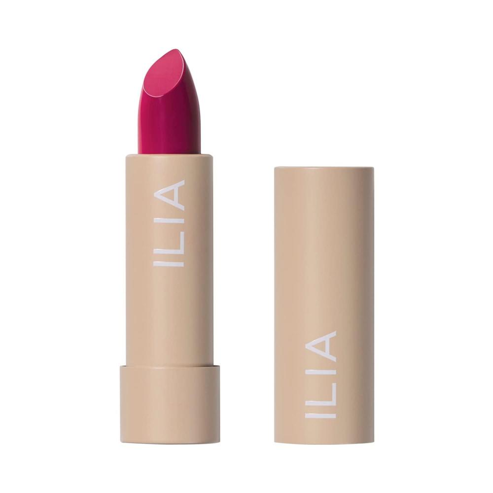 imageILIA  Color Block Lipstick  NonToxic Vegan CrueltyFree Hydrating  Long Lasting No Budge Color with Full Coverage Ultra Violet Violet With Cool Undertones 014 oz  4 gKnockout Bold Magenta With Cool Undertones