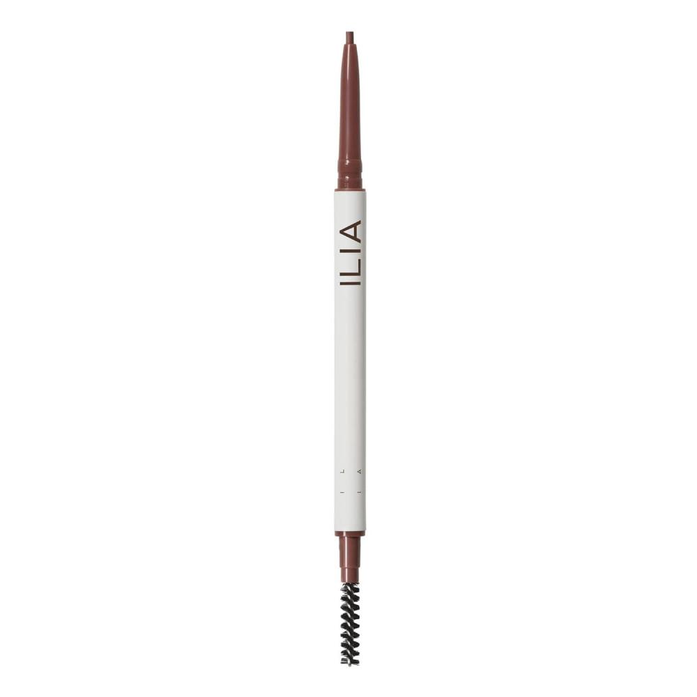 imageILIA  In Full MicroTip Brow Pencil with Spoolie  Buildable Pigment FadeResistant  Safe for Sensitive Eyes Fragrance  SiliconeFree  NonToxic Vegan CrueltyFree Clean Makeup Soft BrownAuburn