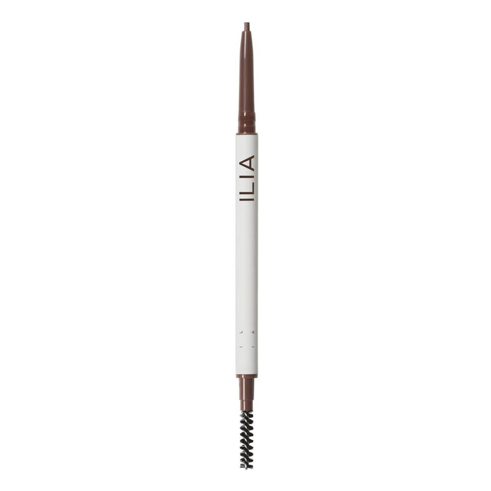 imageILIA  In Full MicroTip Brow Pencil with Spoolie  Buildable Pigment FadeResistant  Safe for Sensitive Eyes Fragrance  SiliconeFree  NonToxic Vegan CrueltyFree Clean Makeup Soft BrownSoft Brown