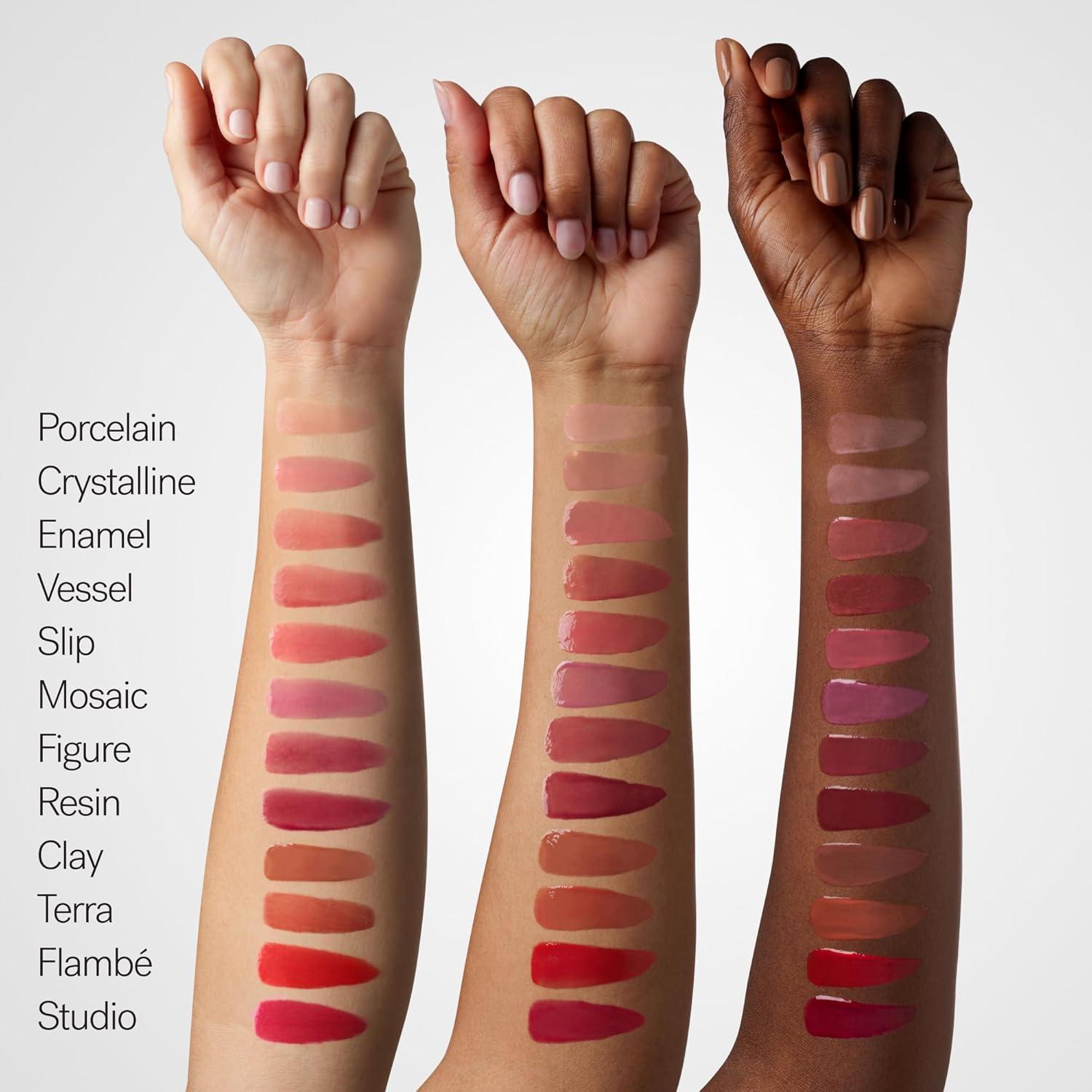 imageILIA Overglaze Hydrating Lip Gloss LongWear NonSticky 24Hour Hydration Smooth Plump Vegan Silicone Gluten NanoparticlesFree ClayEnamel Mauve Pink