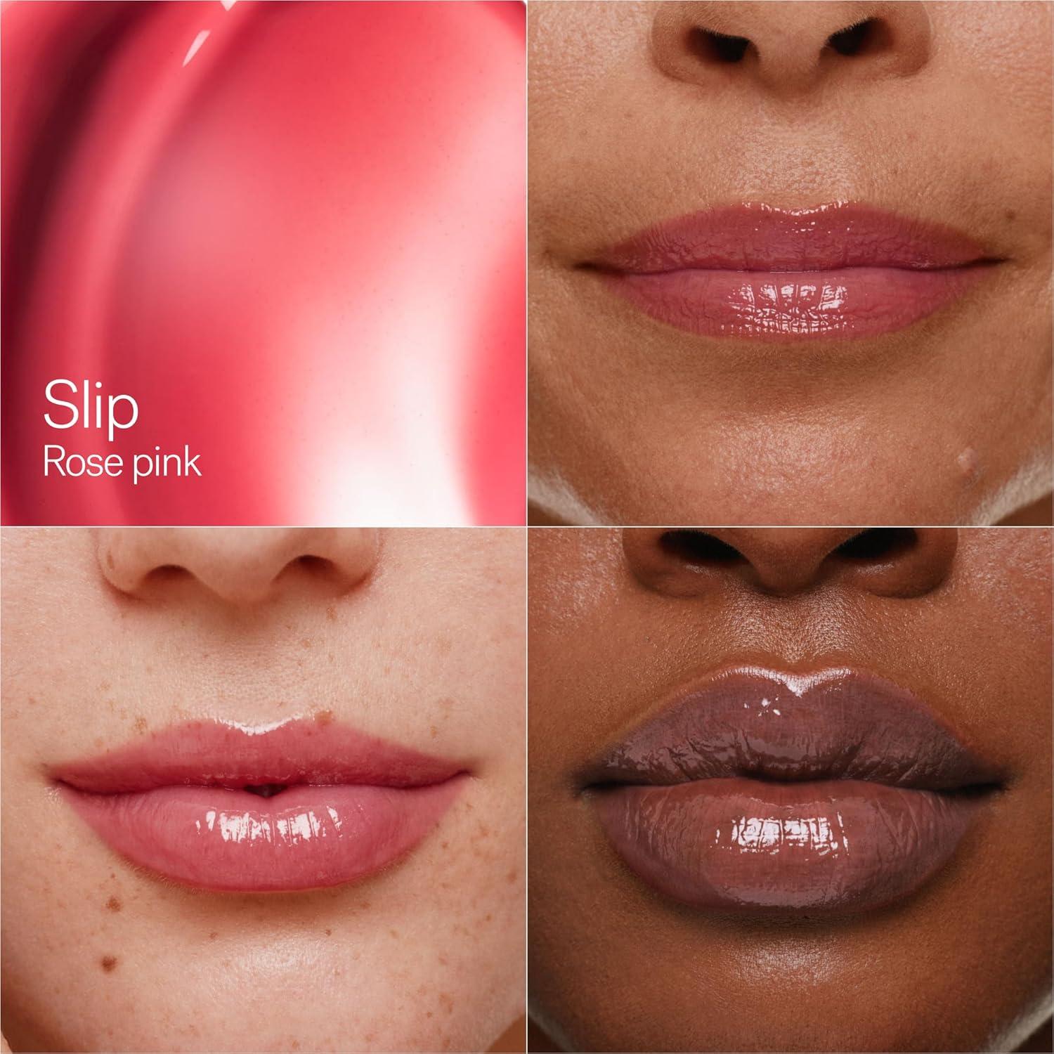 imageILIA Overglaze Hydrating Lip Gloss LongWear NonSticky 24Hour Hydration Smooth Plump Vegan Silicone Gluten NanoparticlesFree ClaySlip Rose Pink