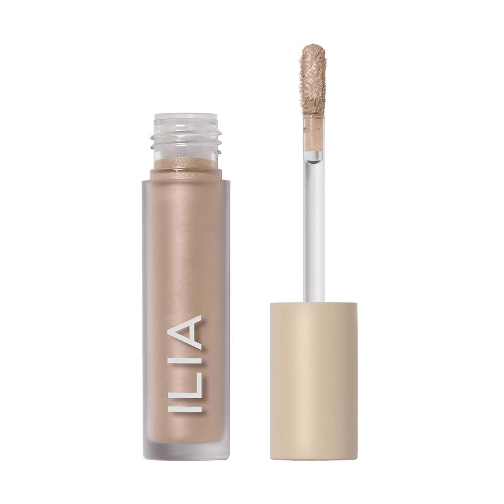 imageILIA Matte Liquid Powder Eye Tint CreamtoPowder Eyeshadow SmudgeResistant QuickDry Weightless WaterBased NonToxic Vegan CrueltyFree Clean Makeup Ochre 012 fl oz 35 mlGlaze Warm Champagne Pearl