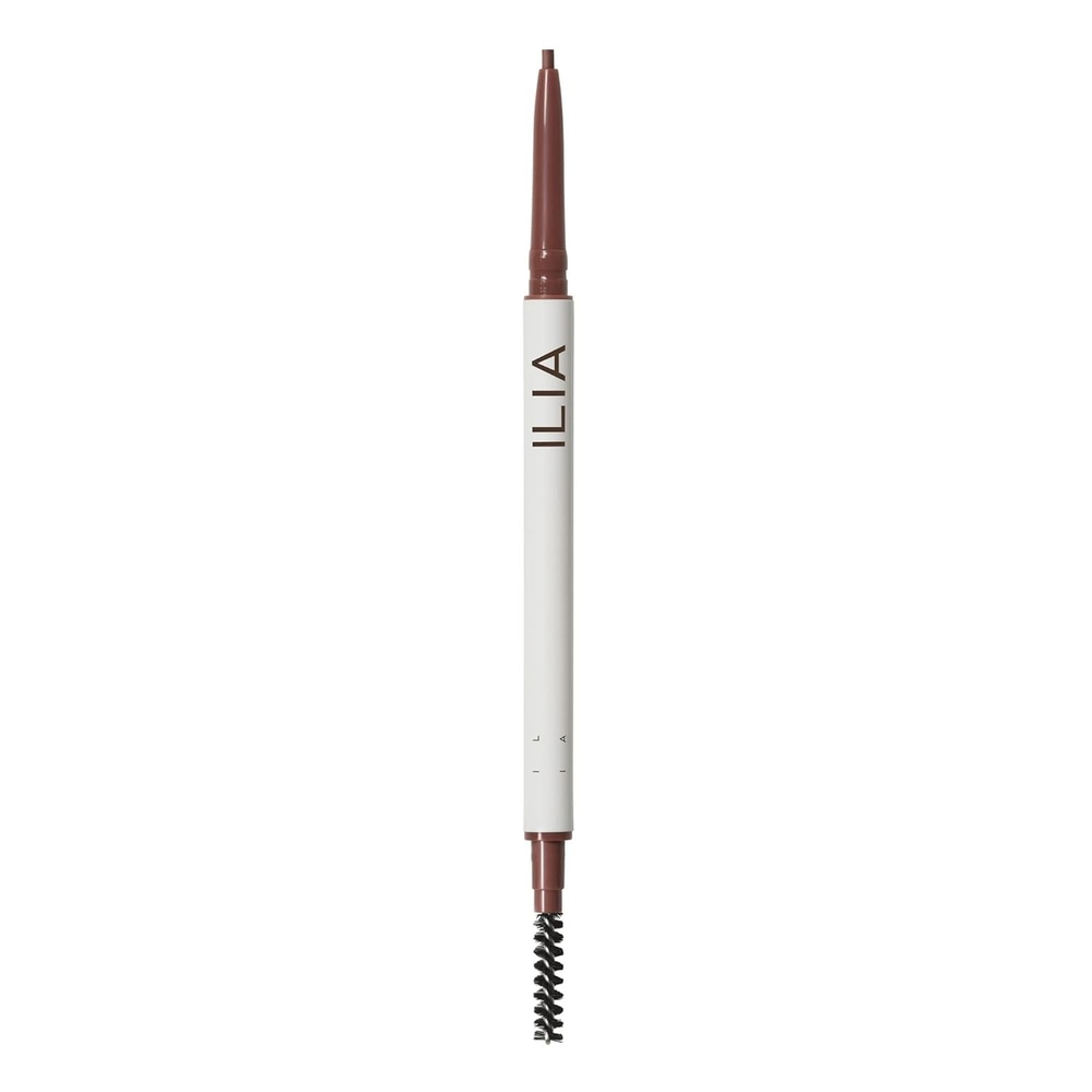 image:imageILIA In Full MicroTip Brow Pencil with Spoolie Buildable Pigment FadeResistant Safe for Sensitive Eyes Fragrance SiliconeFree NonToxic Vegan CrueltyFree Clean Makeup Soft BlackAuburn