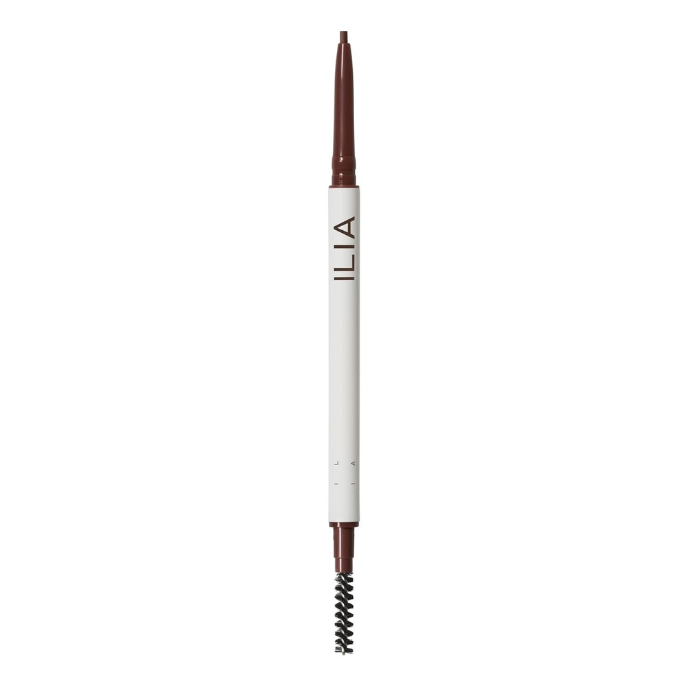 image:imageILIA In Full MicroTip Brow Pencil with Spoolie Buildable Pigment FadeResistant Safe for Sensitive Eyes Fragrance SiliconeFree NonToxic Vegan CrueltyFree Clean Makeup Soft BlackAuburn Brown