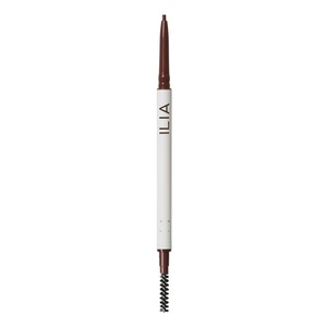 ILIA – In Full Micro-Tip Brow Pencil with Spoolie | Buildable Pigment, Fade-Resistant | Safe for Sensitive Eyes, Fragrance + Silicone-Free | Non-Toxic, Vegan, Cruelty-Free, Clean Makeup (Soft Black)(Auburn Brown)