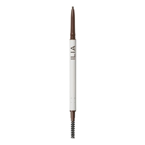 ILIA – In Full Micro-Tip Brow Pencil with Spoolie | Buildable Pigment, Fade-Resistant | Safe for Sensitive Eyes, Fragrance + Silicone-Free | Non-Toxic, Vegan, Cruelty-Free, Clean Makeup (Soft Black)(Dark Brown)